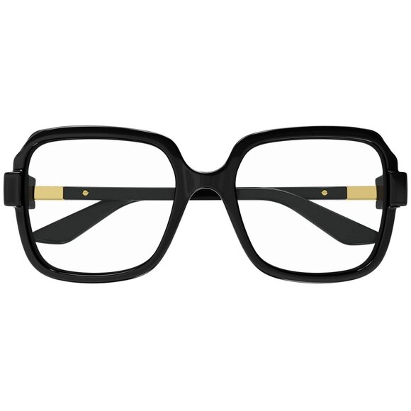 NEW GUCCI SQUARE EYEGLASSES GUCCI GG1433O 001 BLACK CLEAR EYEWEAR - Picture 2 of 3